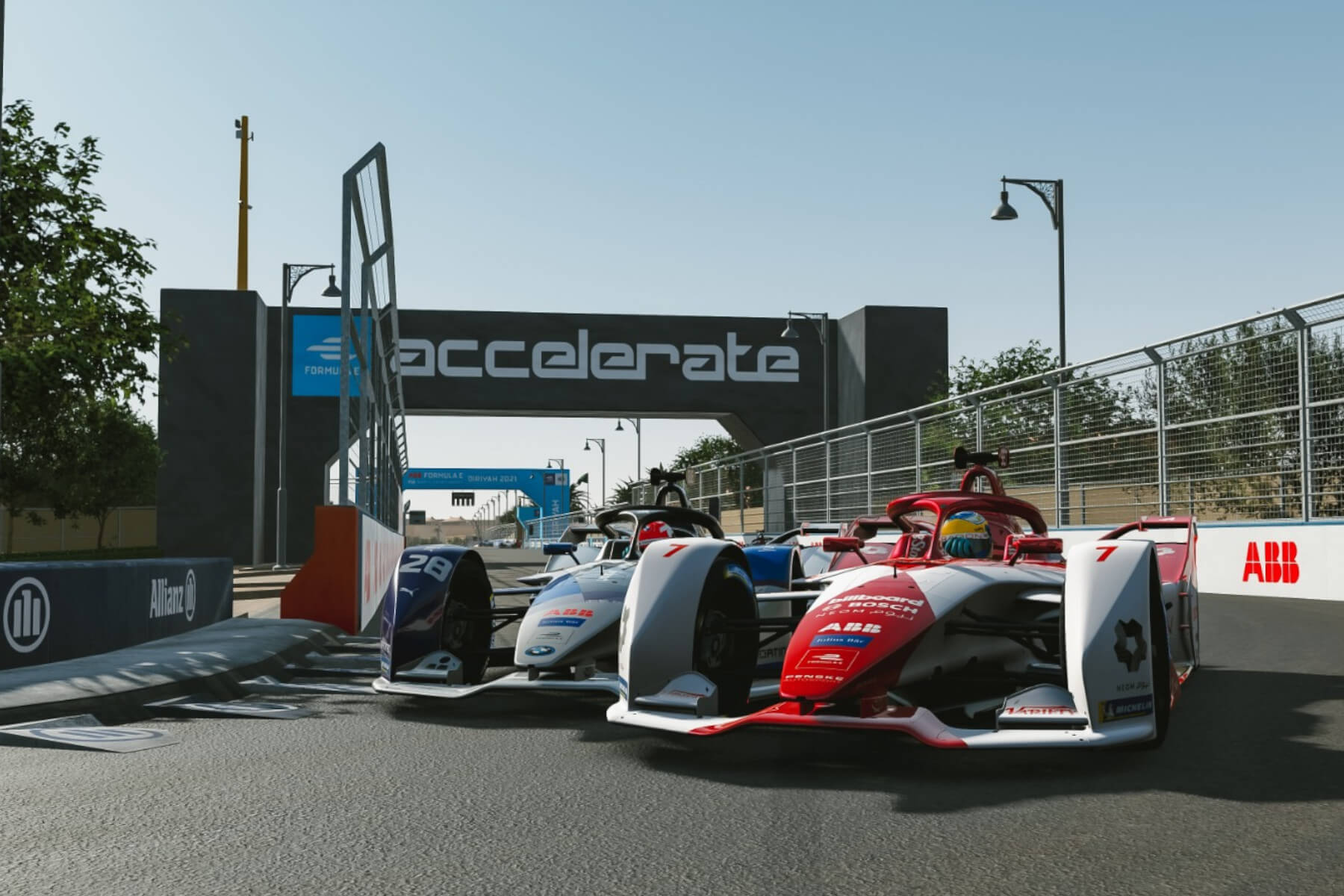Formel E Accelerate: Rasmussen gewinnt virtuellen Diriyya E-Prix, Dennis triumphiert in Profi-Showrennen